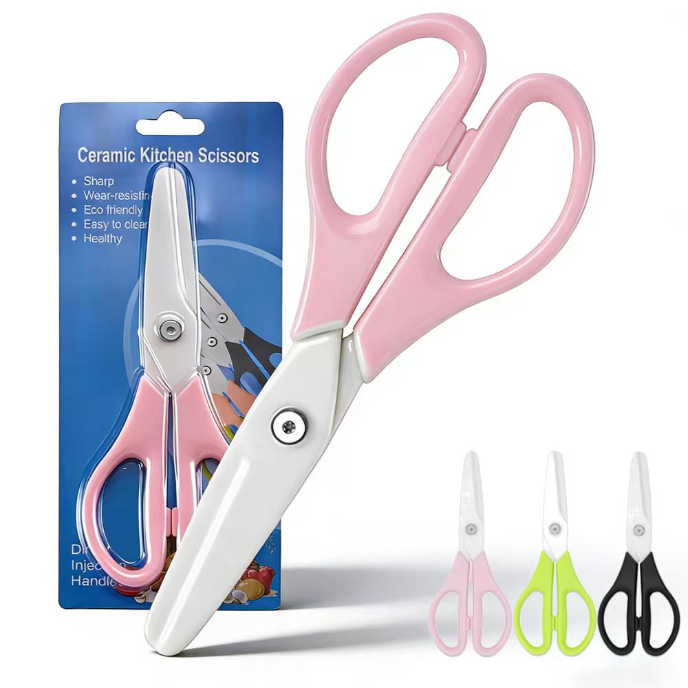 Baby Food Scissors - Dobeli-Ciseaux alimentaires complémentaires pour enfants, céramique