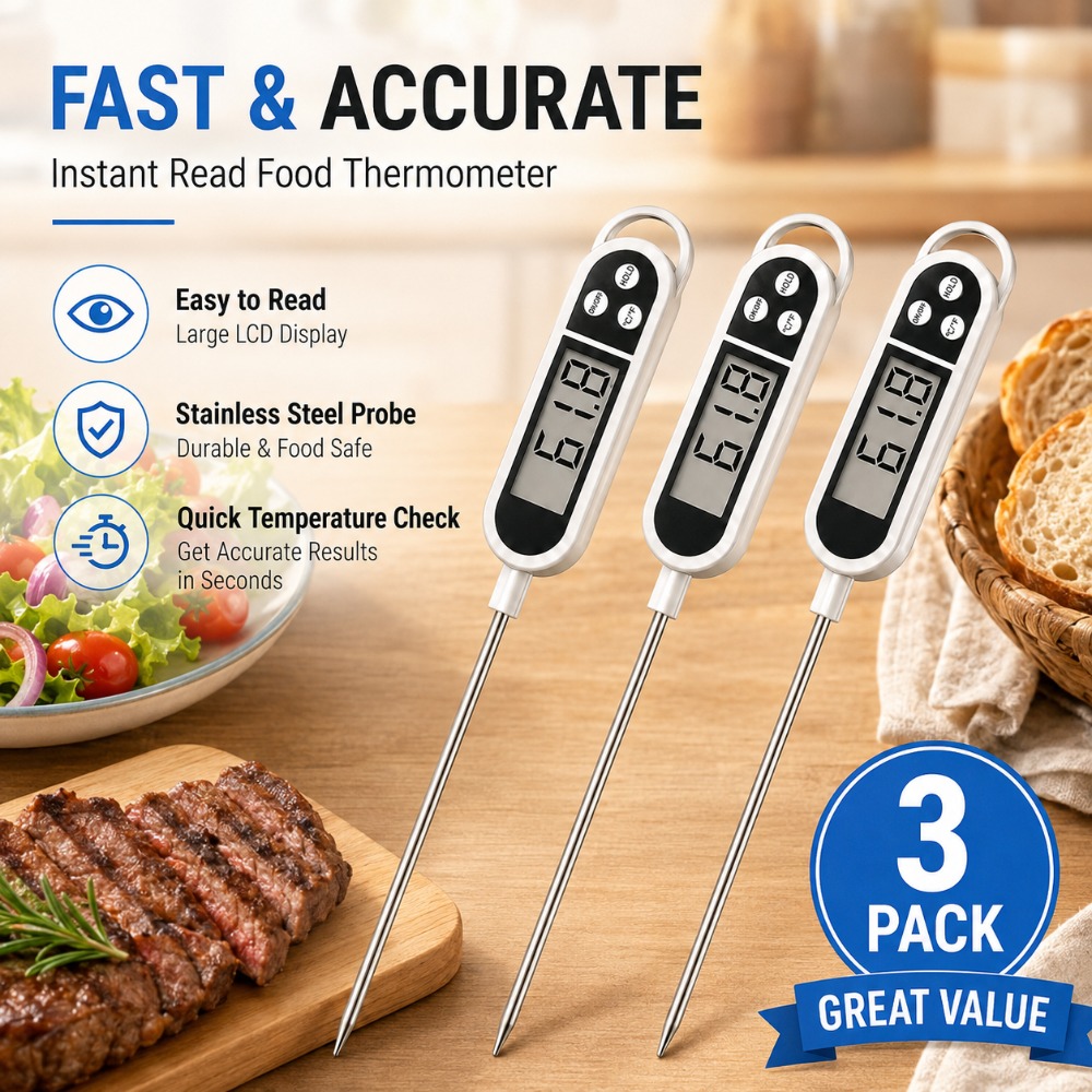Baby Food With Meat - Thermomètre à sonde numérique, large plage