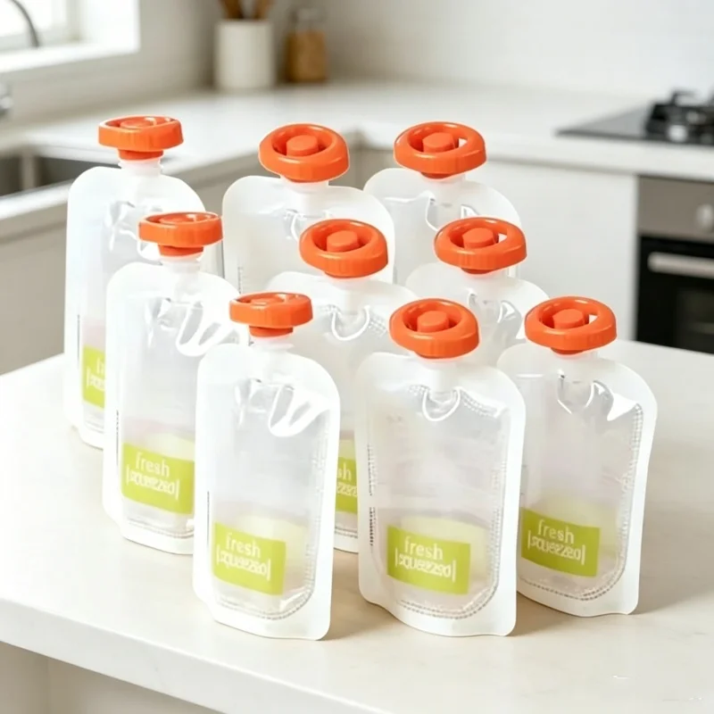 Baby Food Organic - Pochettes d'alimentation bio pour bébés, 50
