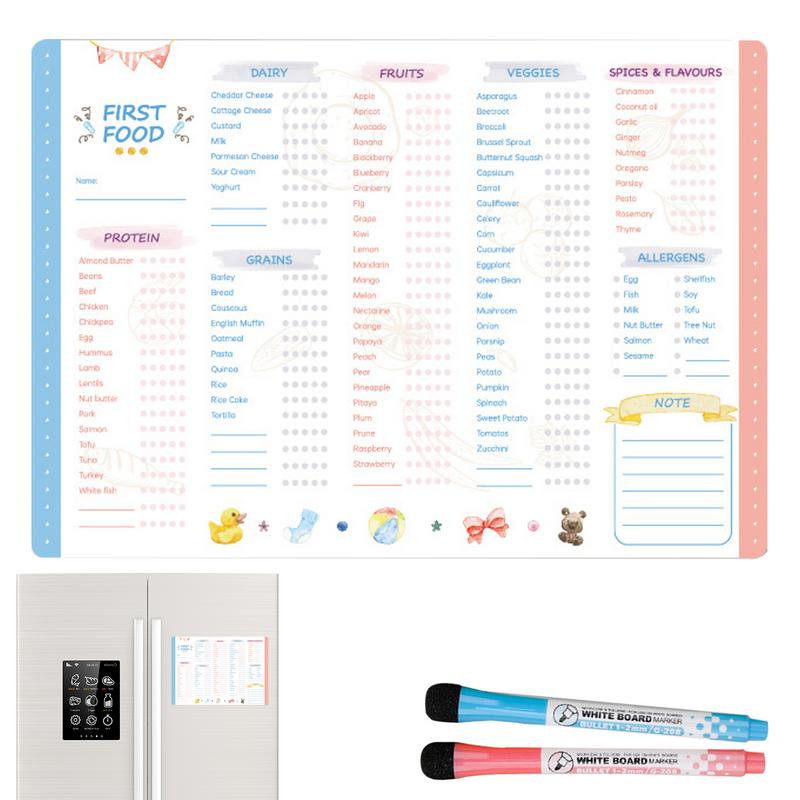 Baby Food List - Liste de contrôle de suivi des