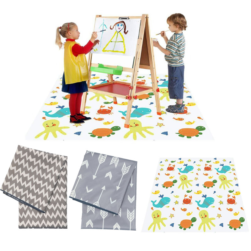 Highchair Splash Mat - Tapis de protection de sol antidérapant,
