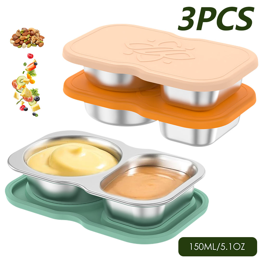 Lot de 3 récipients à double c - Snack Container Travel avis et prix