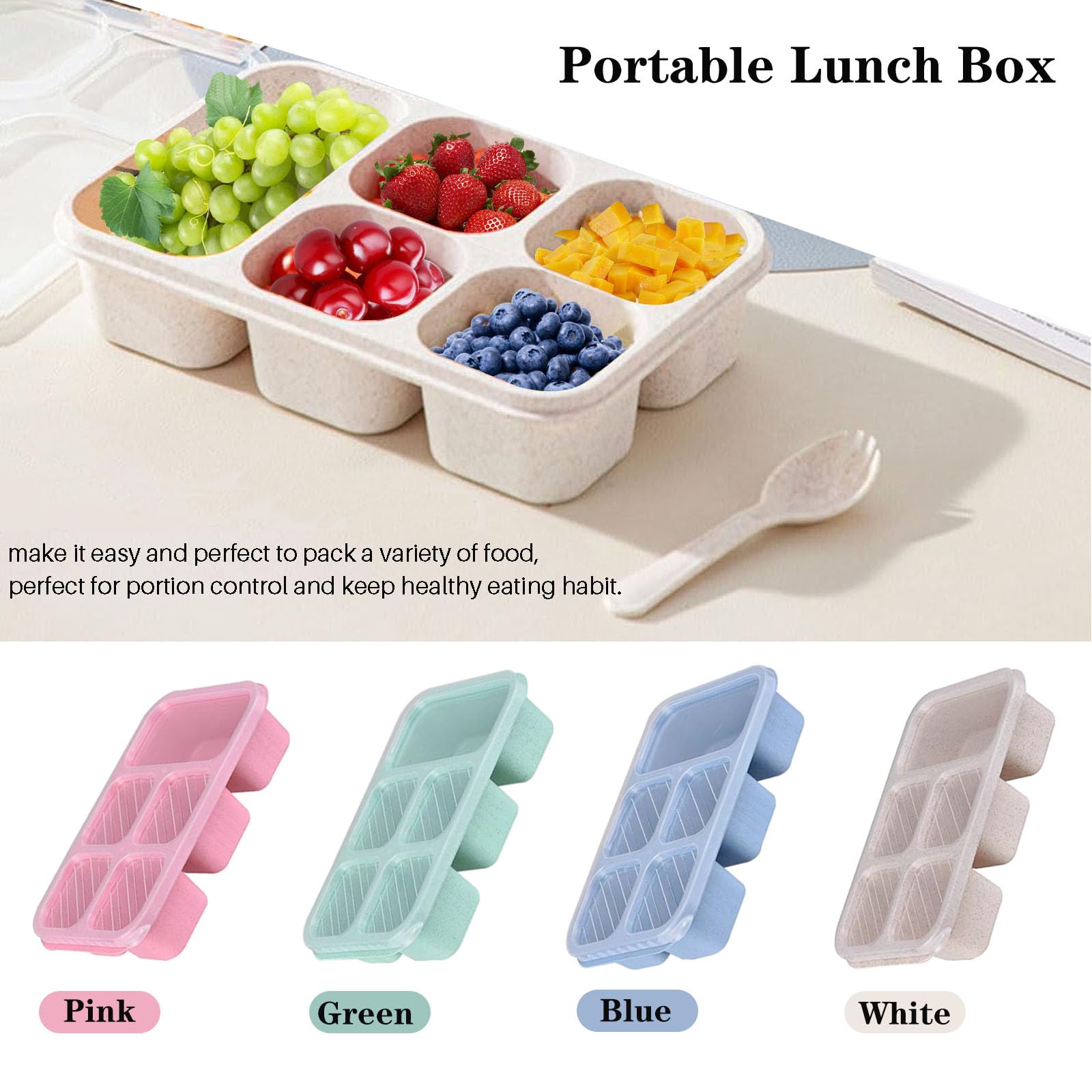 1 boîte à lunch bento, adaptée - Snack Container Travel avis et prix