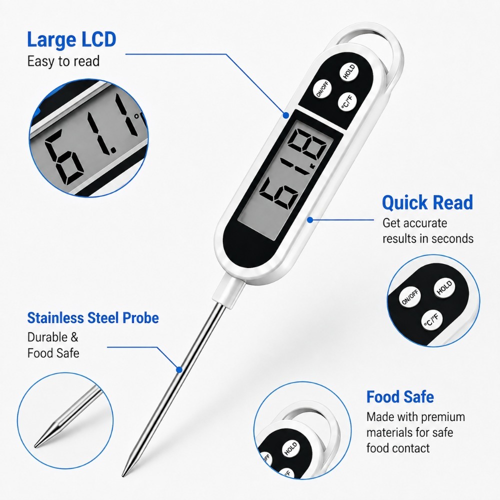 Thermomètre à sonde numérique, - Baby Food With Meat avis et prix