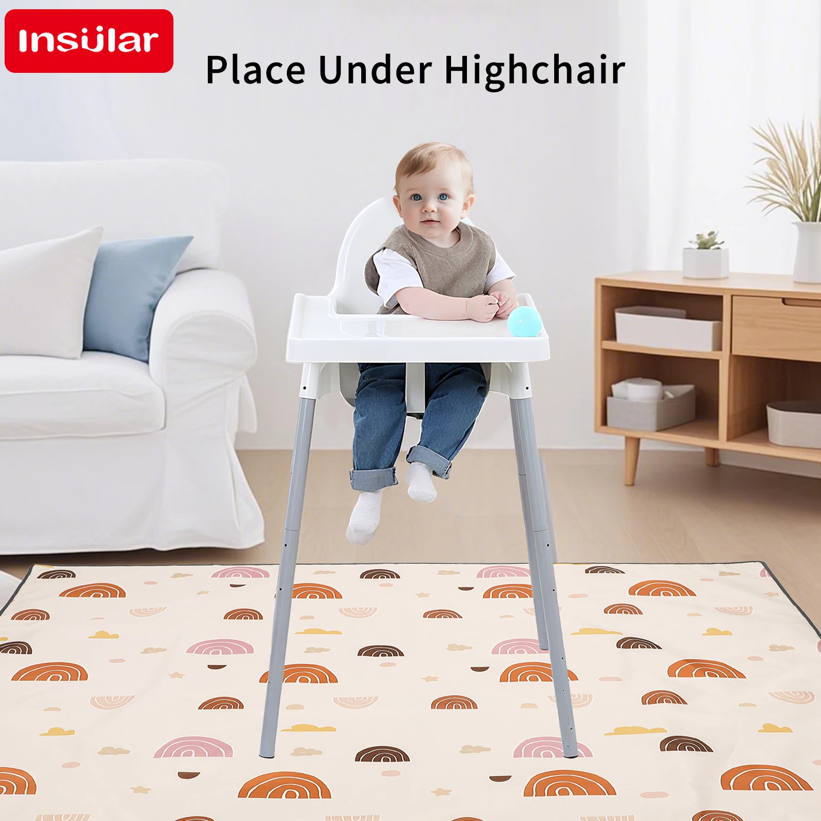 Coussin anti-éclaboussures pou - Highchair Splash Mat avis et prix