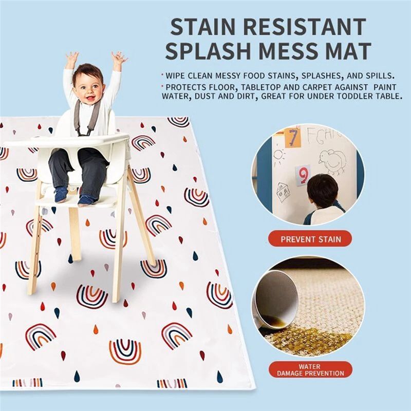 【FLASH OFFRE】 Tapis anti-éclab - Highchair Splash Mat avis et prix