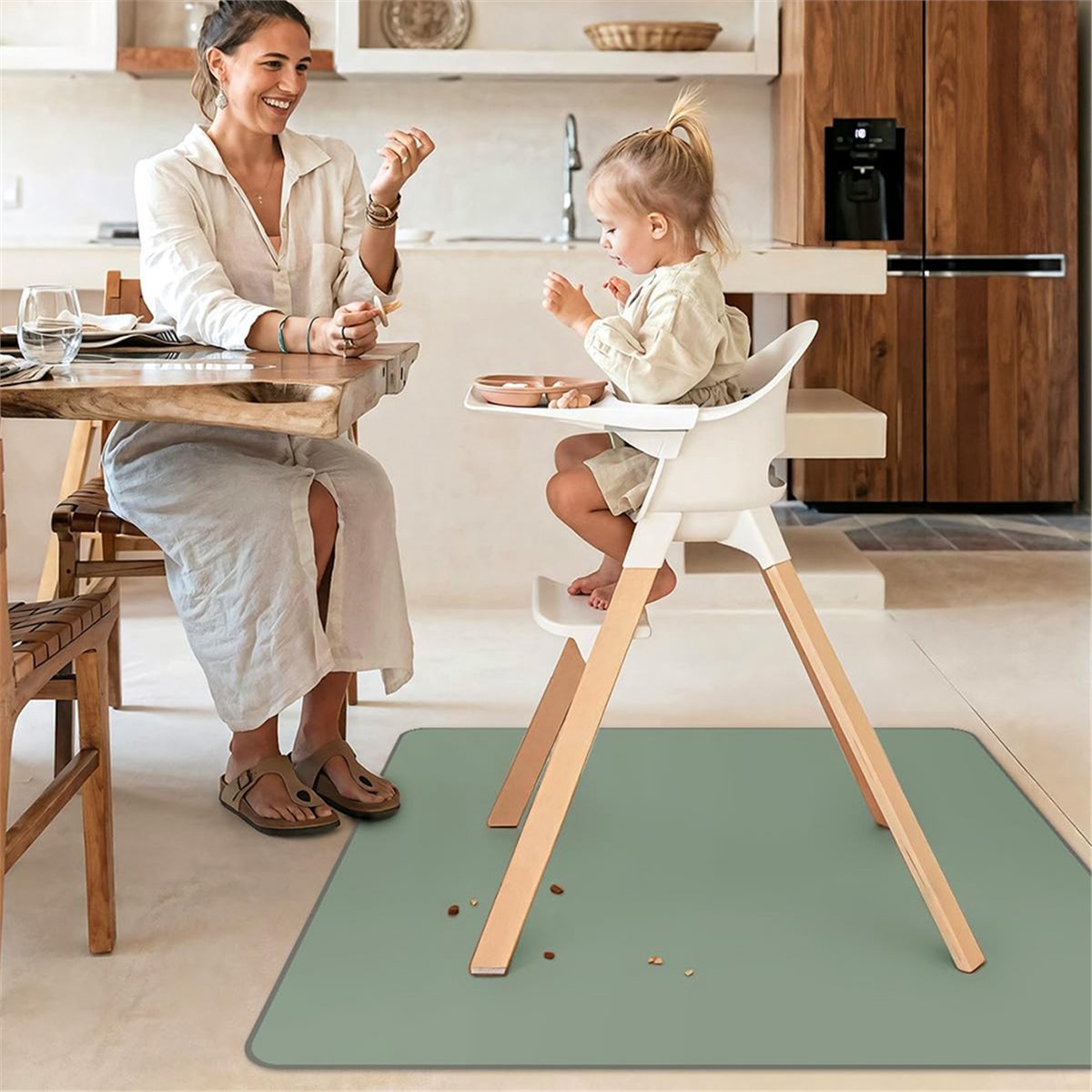 FUA@ Tapis anti-éclaboussures  - Highchair Splash Mat avis et prix