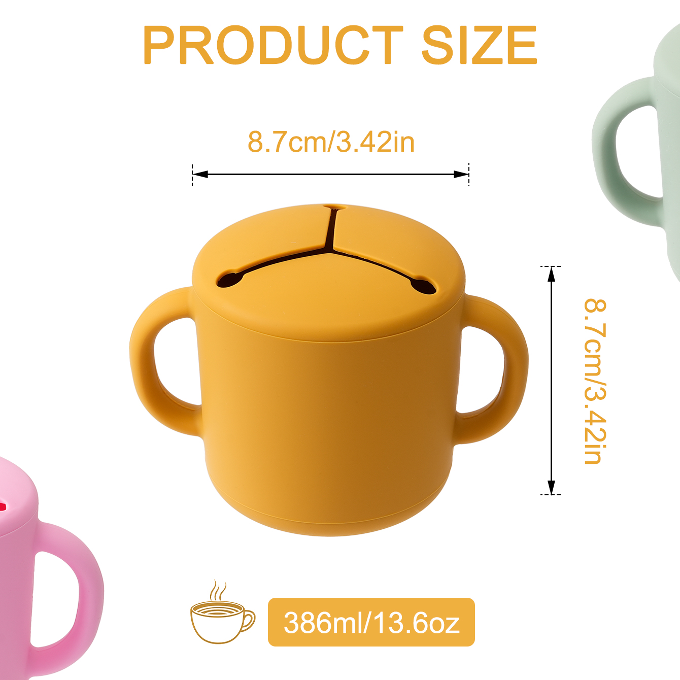 1 pièces bébé Silicone Double  - Snack Cup Toddler avis et prix